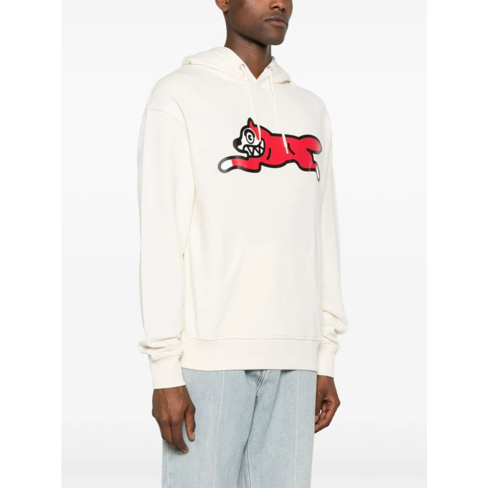 Icecream Witte Sweater met Capuchon en Logo Print White Heren