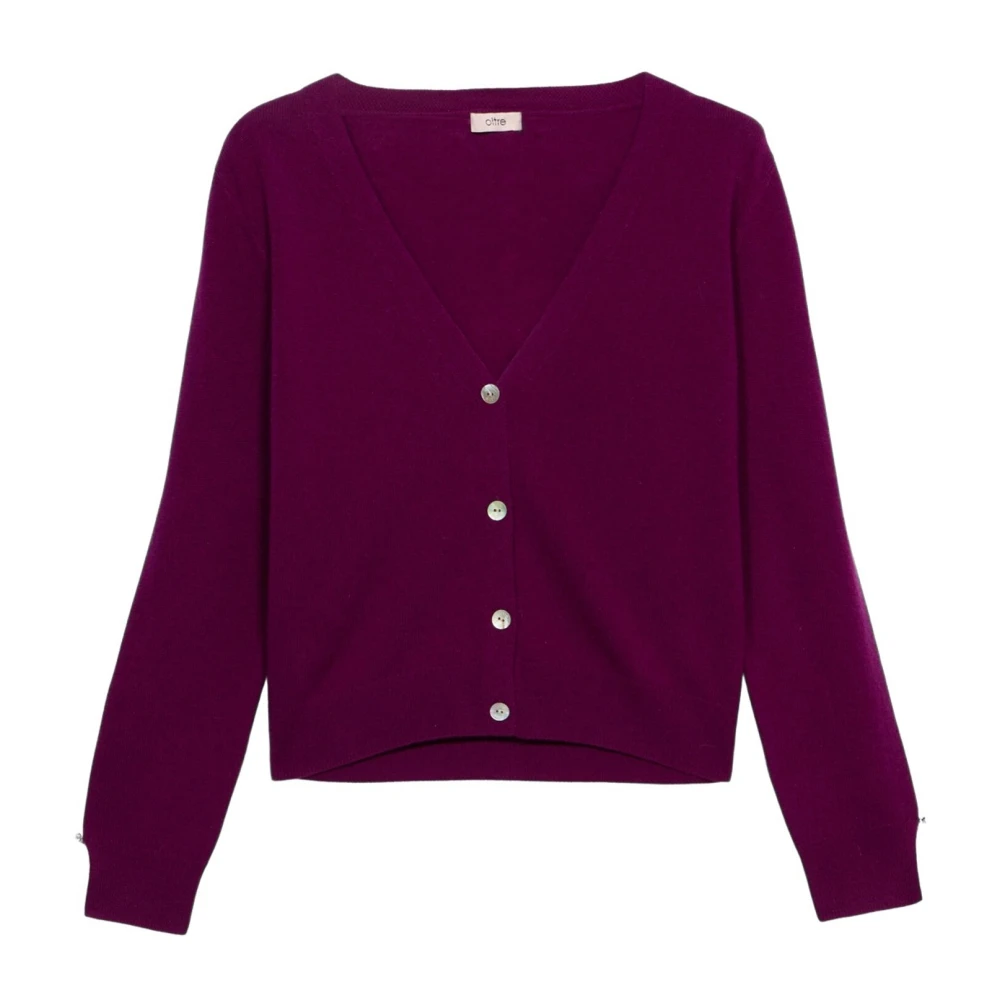 Oltre Damen Violett Strickwaren, Lila, Sgröße: