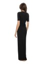 black-ribbed-long-dress-front-slit