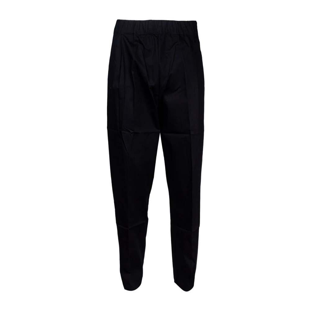 Laneus Men's Black Slim-Fit Trousers, Xl, Melrose Wide Leg Trousers