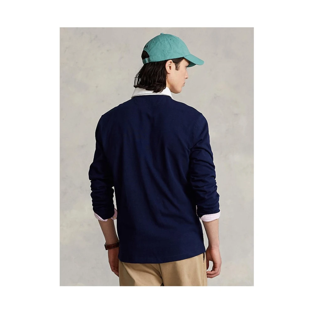 Ralph Lauren Blauw poloshirt met geborduurd logo Blue Heren