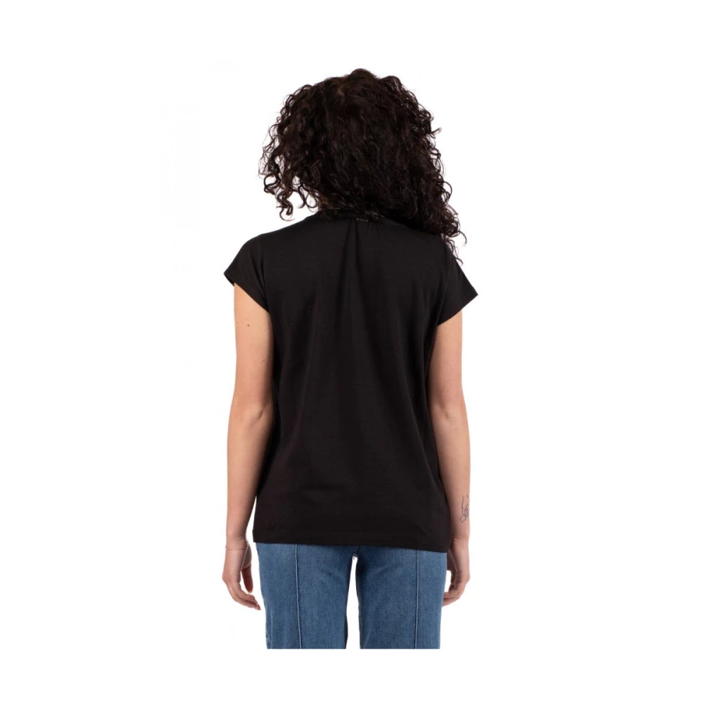 Herno Dames T-shirt Elegante Stijl Black Dames