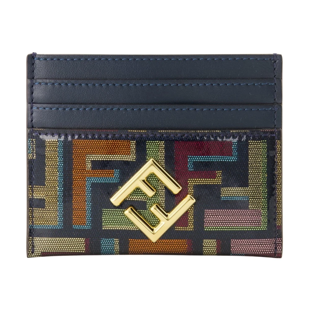 Fendi Women's Multicolor Wallets & Cardholders, One Size, Ff Diamonds Card Case