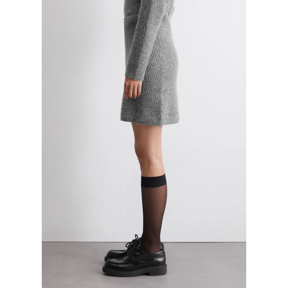 Marc O'Polo Relaxte gebreide minirok Black Dames