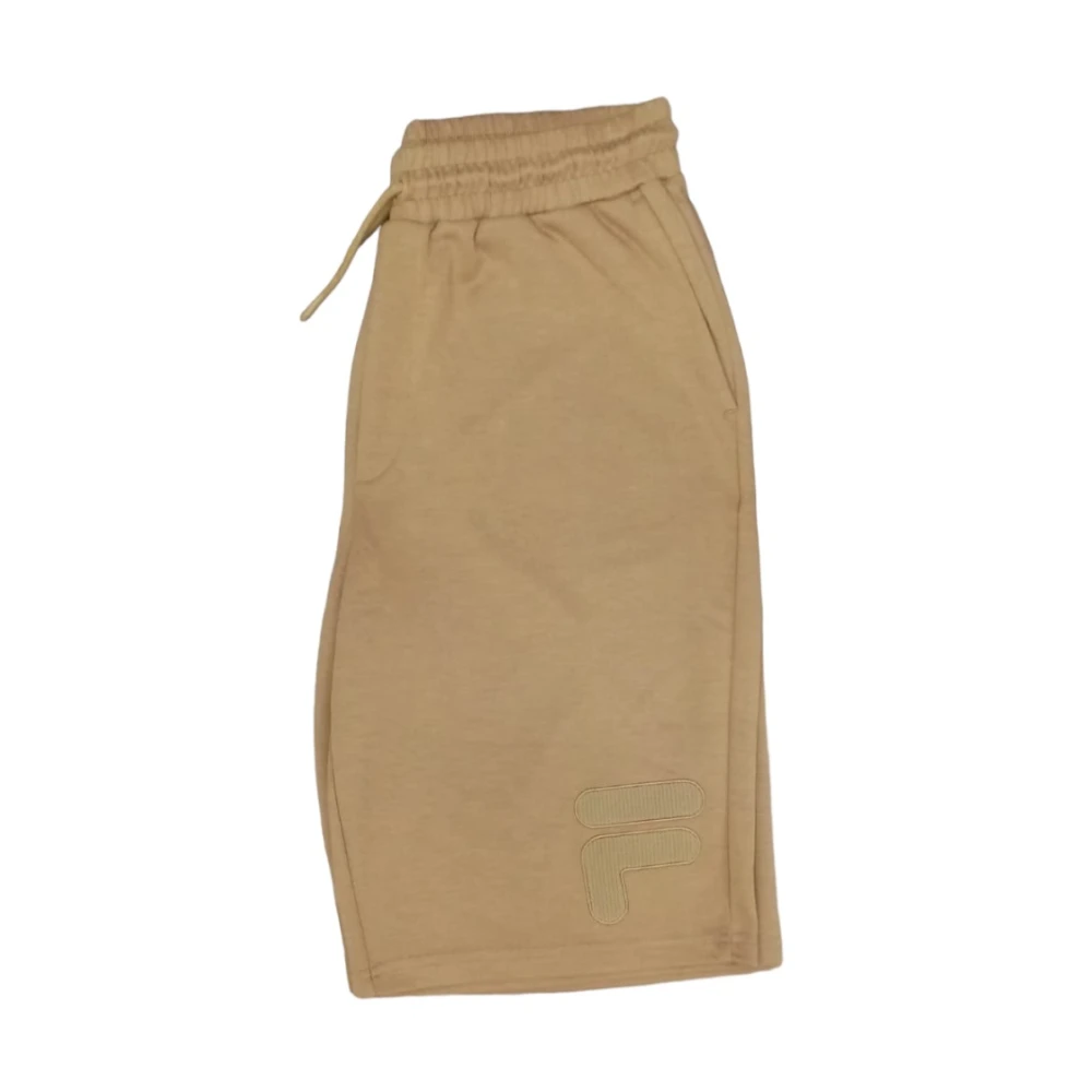 Fila Heren Shorts Calp Fam0312 Katoen Beige Heren
