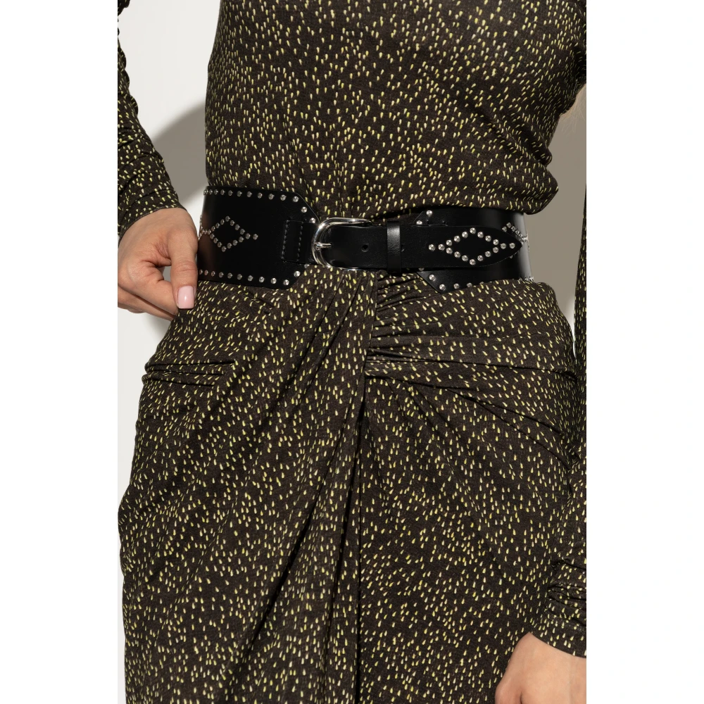 Isabel marant Leren riem `Lucie` Black Dames