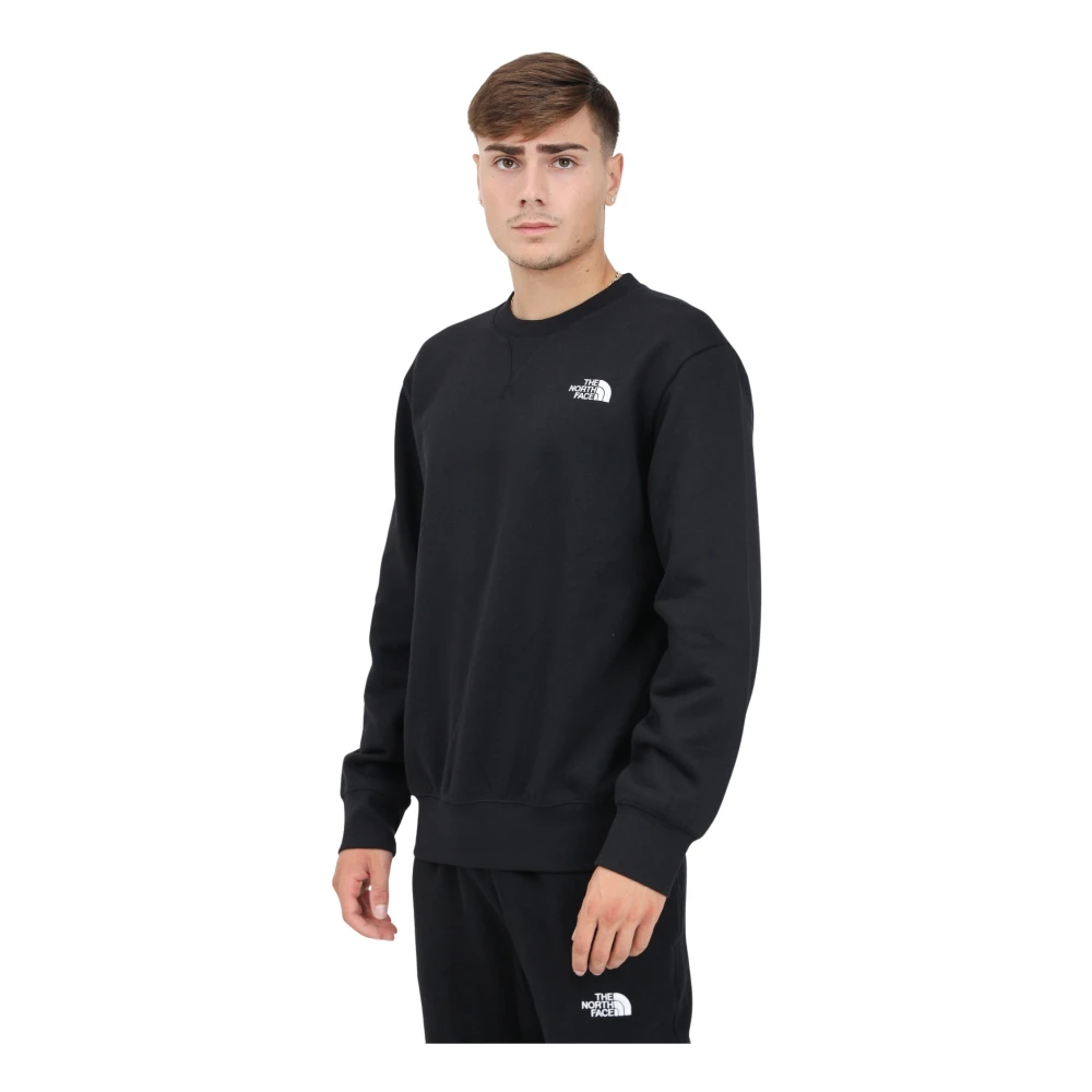 The North Face Essential Zwarte Crewneck Sweater Black Heren