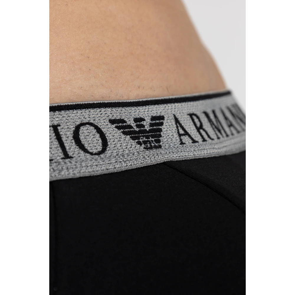 Emporio Armani Twee-pack slips Black Heren