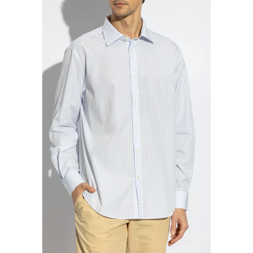PAUL & SHARK Geruit overhemd Blue Heren