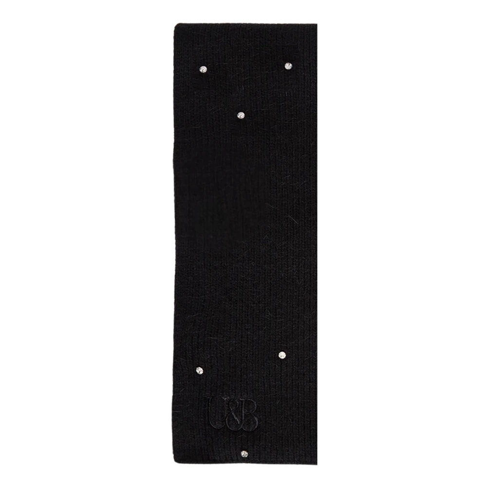 Twinset Zwart Sjaal met Applicaties Black Dames