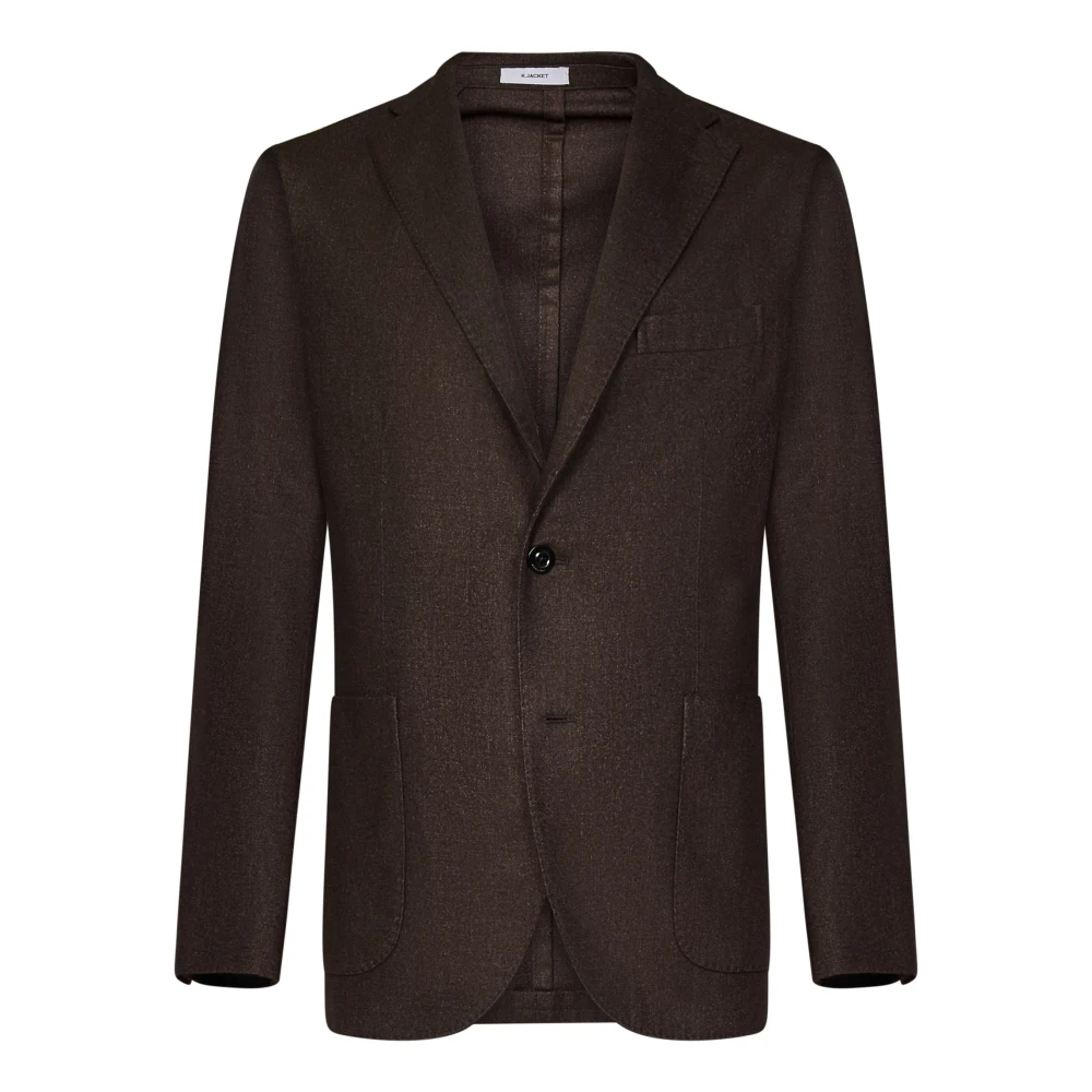 Boglioli Brun Ovadderad Blazer K-Jacket Brown, Herr