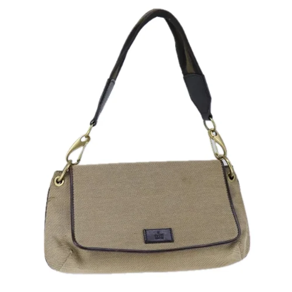 Gucci Vintage Pre-owned Canvas gucci-bags Beige Dames