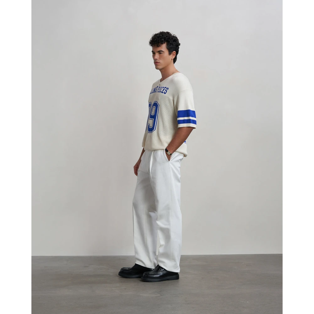 Filling Pieces Knit Jersey American Football Antique White Heren
