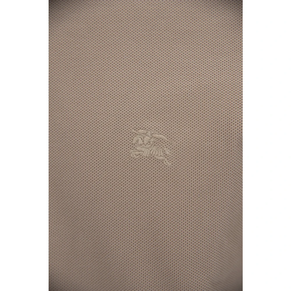 Burberry Heren Knoop Polo Shirt Beige Heren