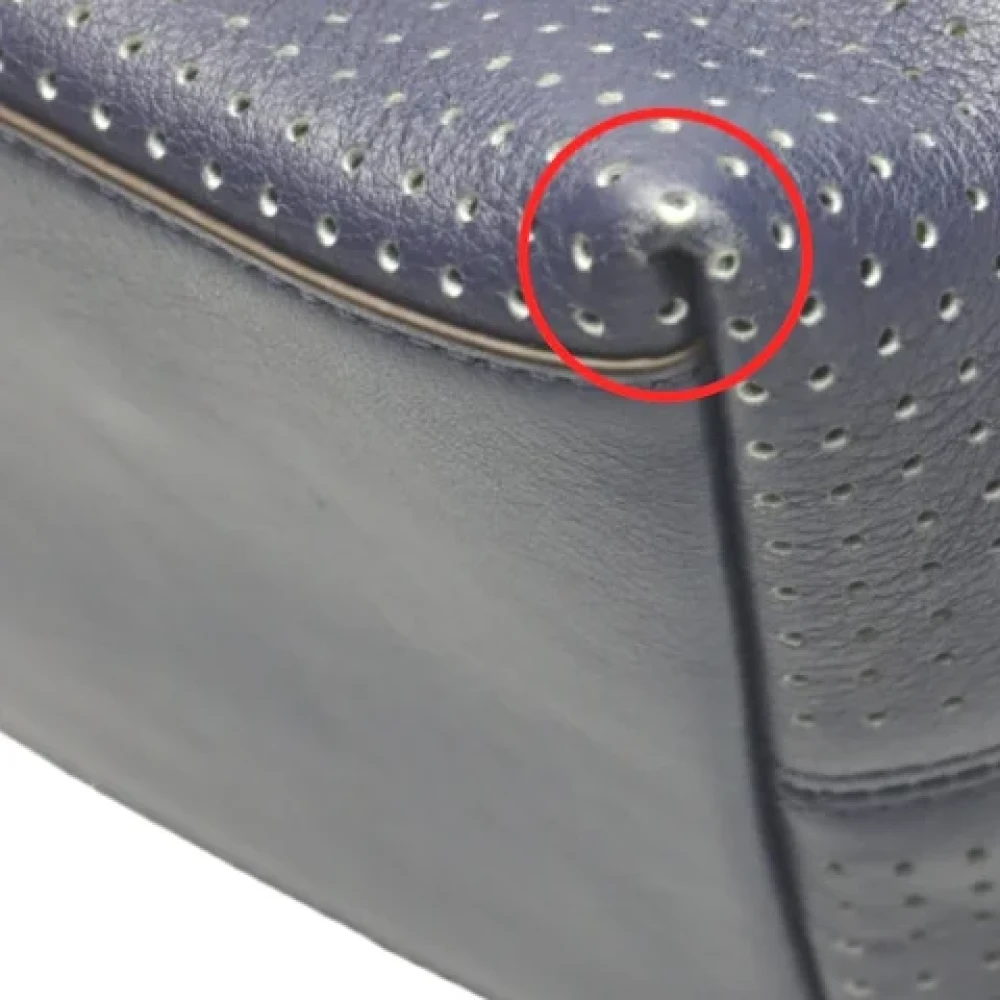 Coach Pre-owned Leather shoulder-bags Blue Dames