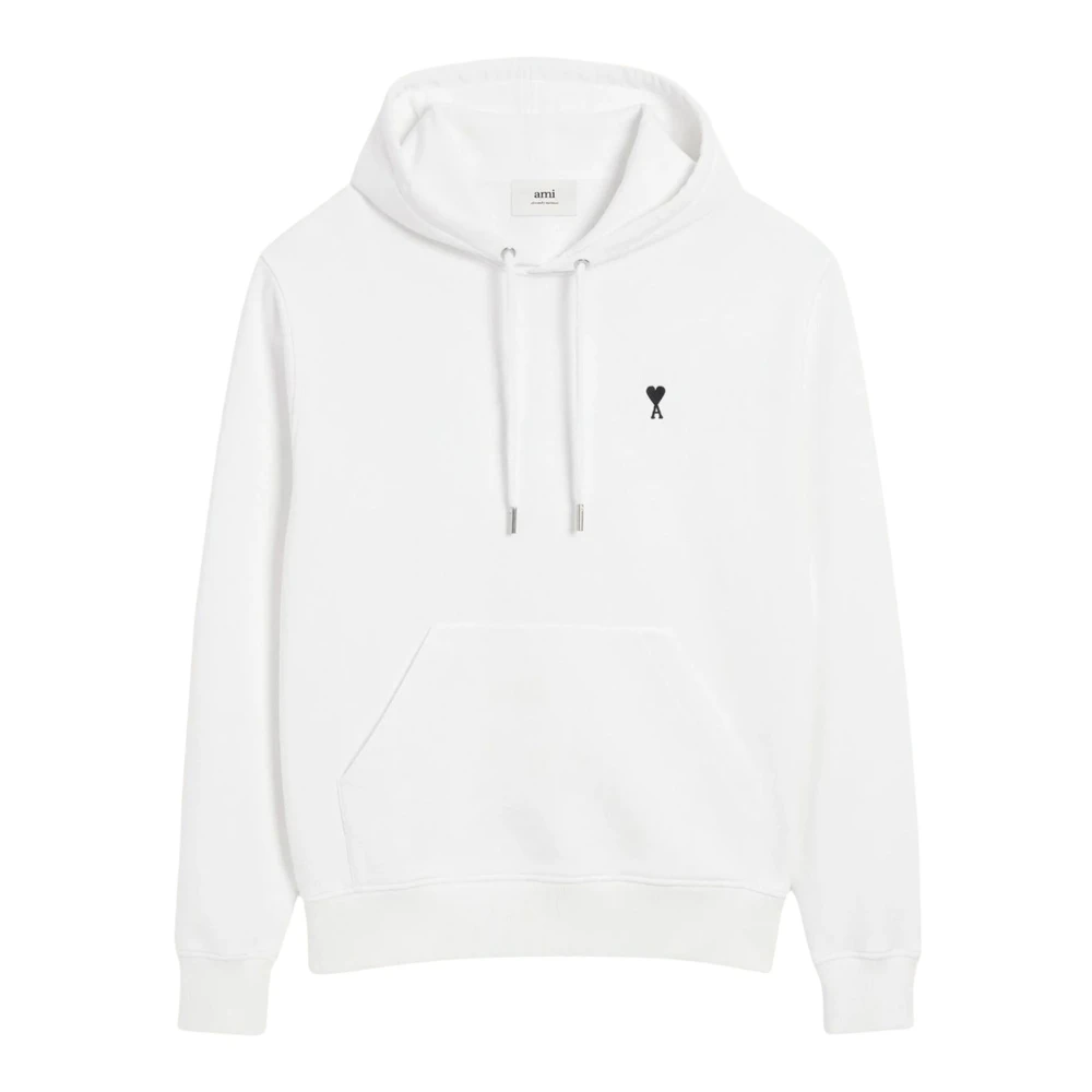 Ami Paris Men's White Hoodie - Hoodies - Xl - Sweatshirts & Hoodies