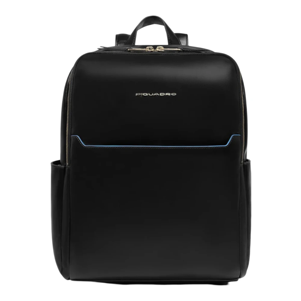 Piquadro Blue Square Damen Leder-Laptoptasche 14" Schwarz - Bild 4