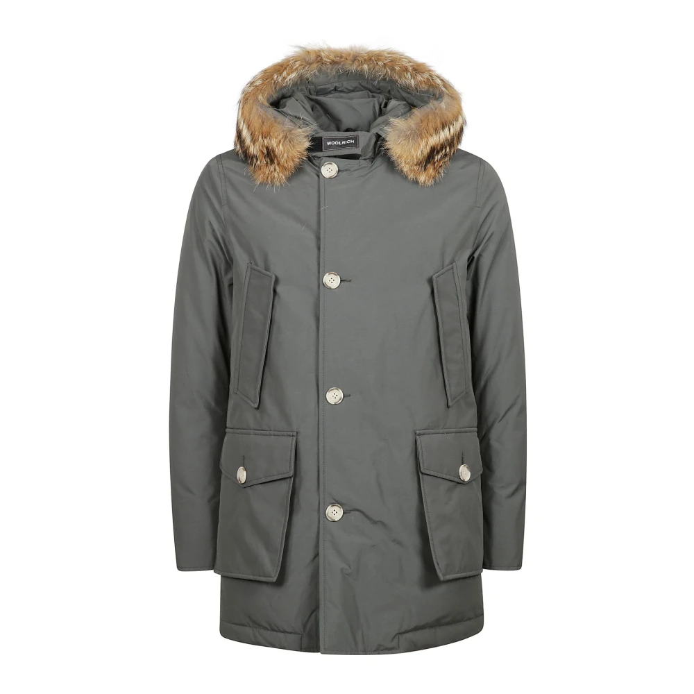 Woolrich Afneembare bontparka voor Arctisch weer Gray Heren