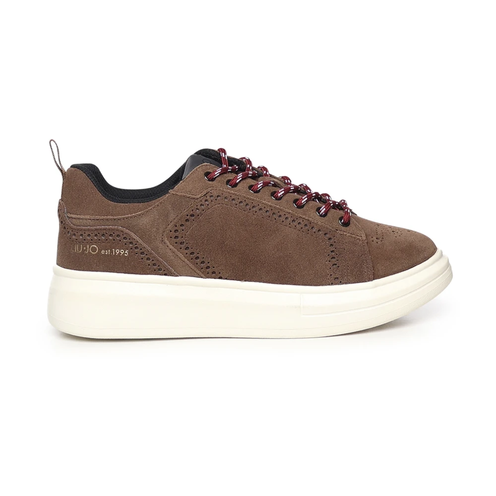 Liu Jo Suede Platform Sneakers Heren Schoenen Bruin