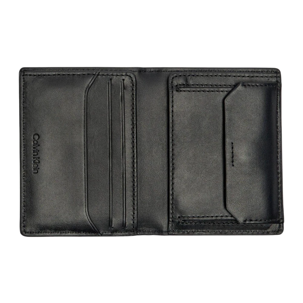 Calvin Klein Heren Leren Portemonnee Lente Zomer Collectie Black Heren