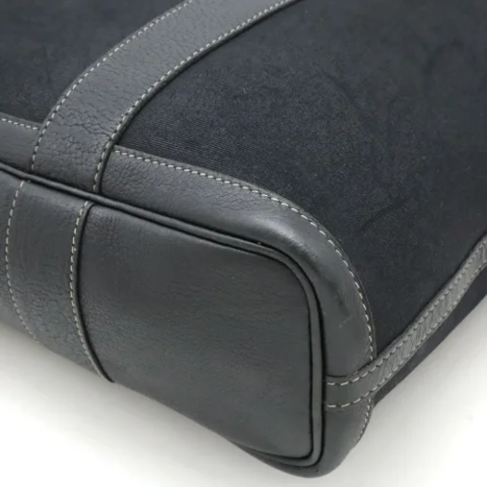 Hermès Vintage Pre-owned Leather handbags Black Dames