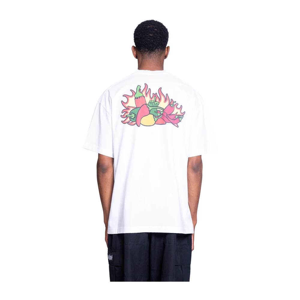 032c Wit T-shirt met fruitprint White Heren
