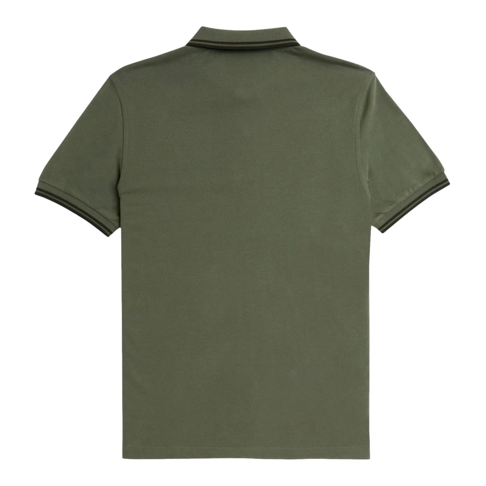 Fred Perry Groen Twin Tipped Polo Shirt Green Heren
