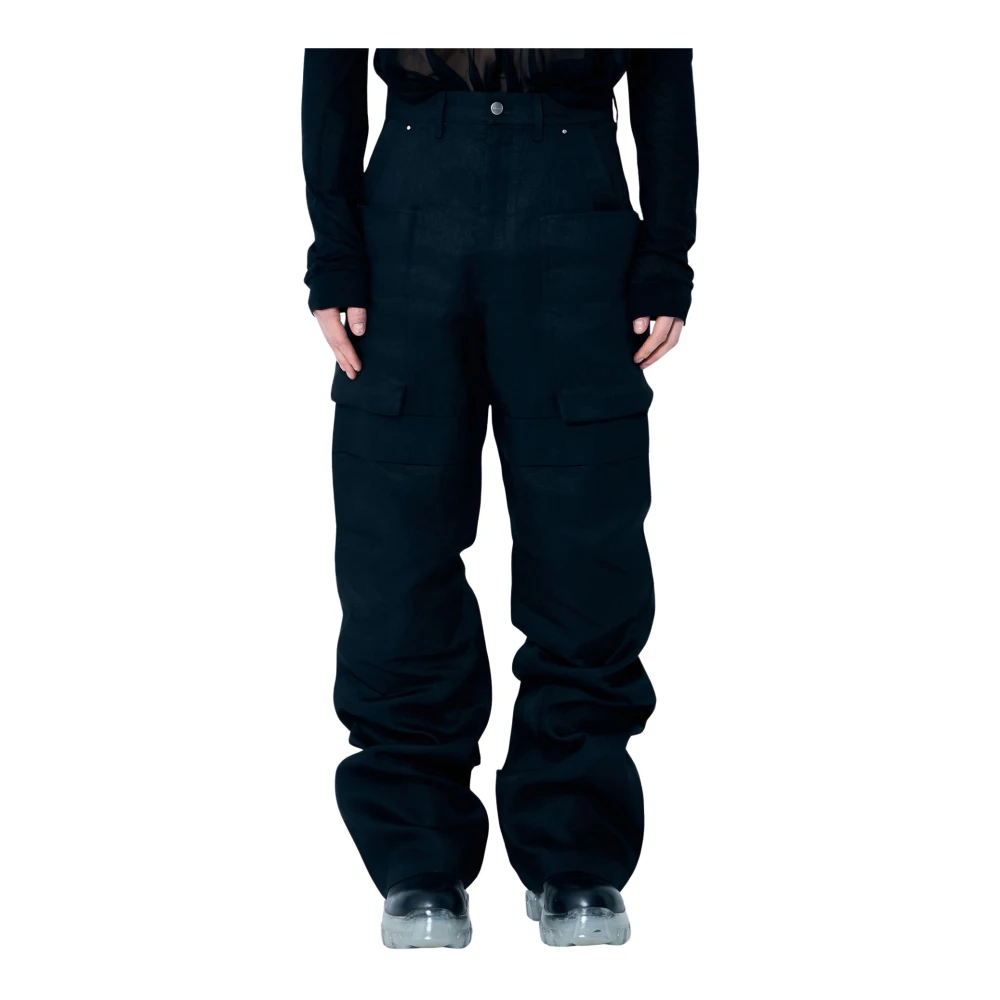 Rick Owens Gestructureerde cargobroek Black Heren