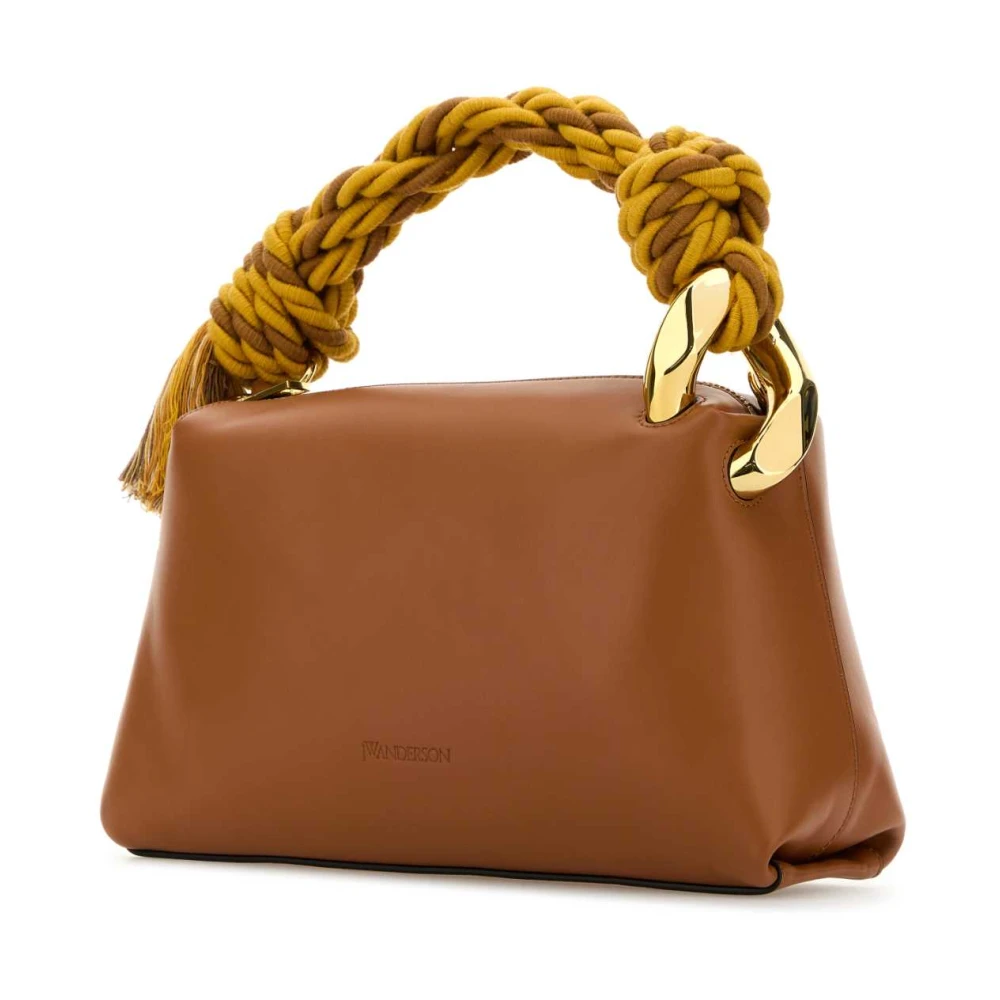 JW Anderson Karamel Leren Hoektas Brown Dames