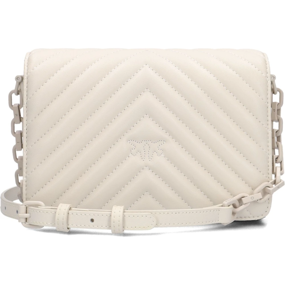 pinko Love Click Mini Schoudertas White Dames