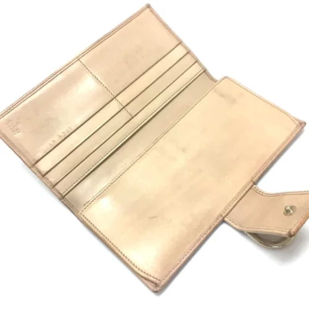 Gucci Vintage Pre-owned Canvas wallets Pink Dames