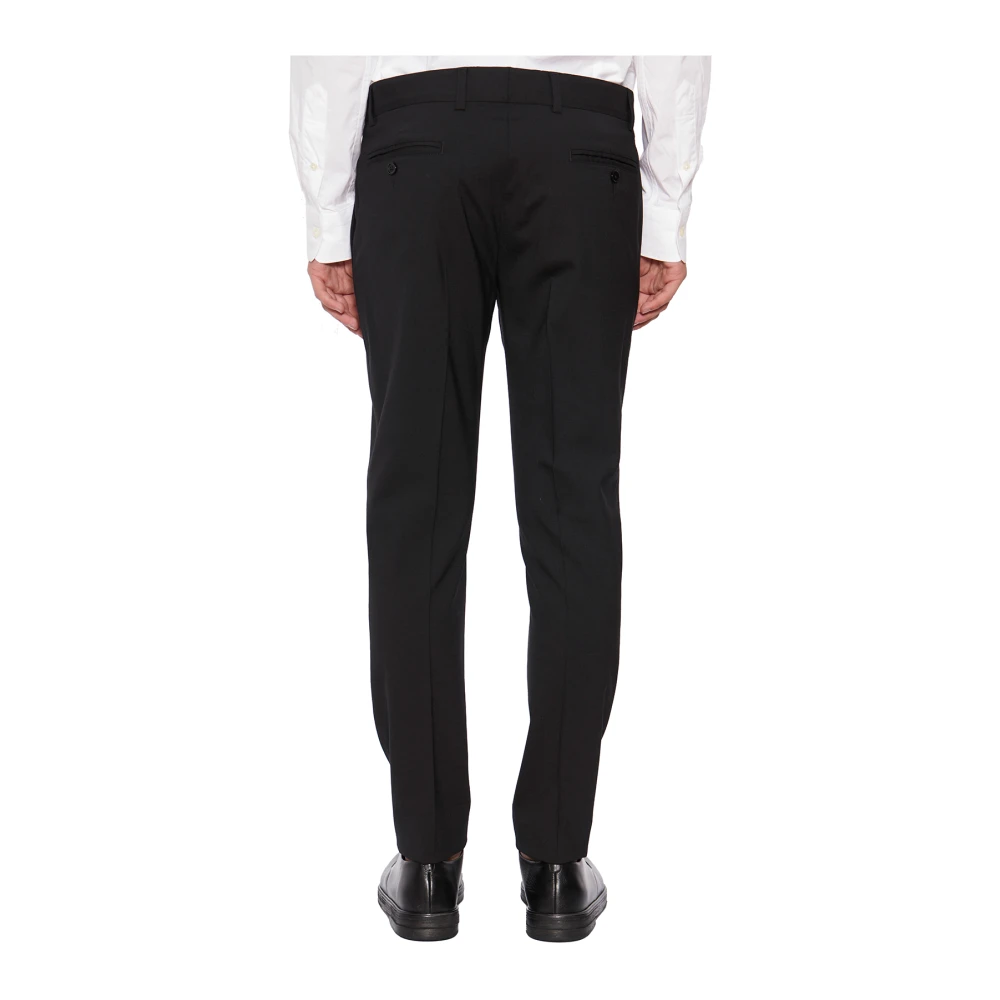 Daniele Alessandrini Wollen Broek Black Heren