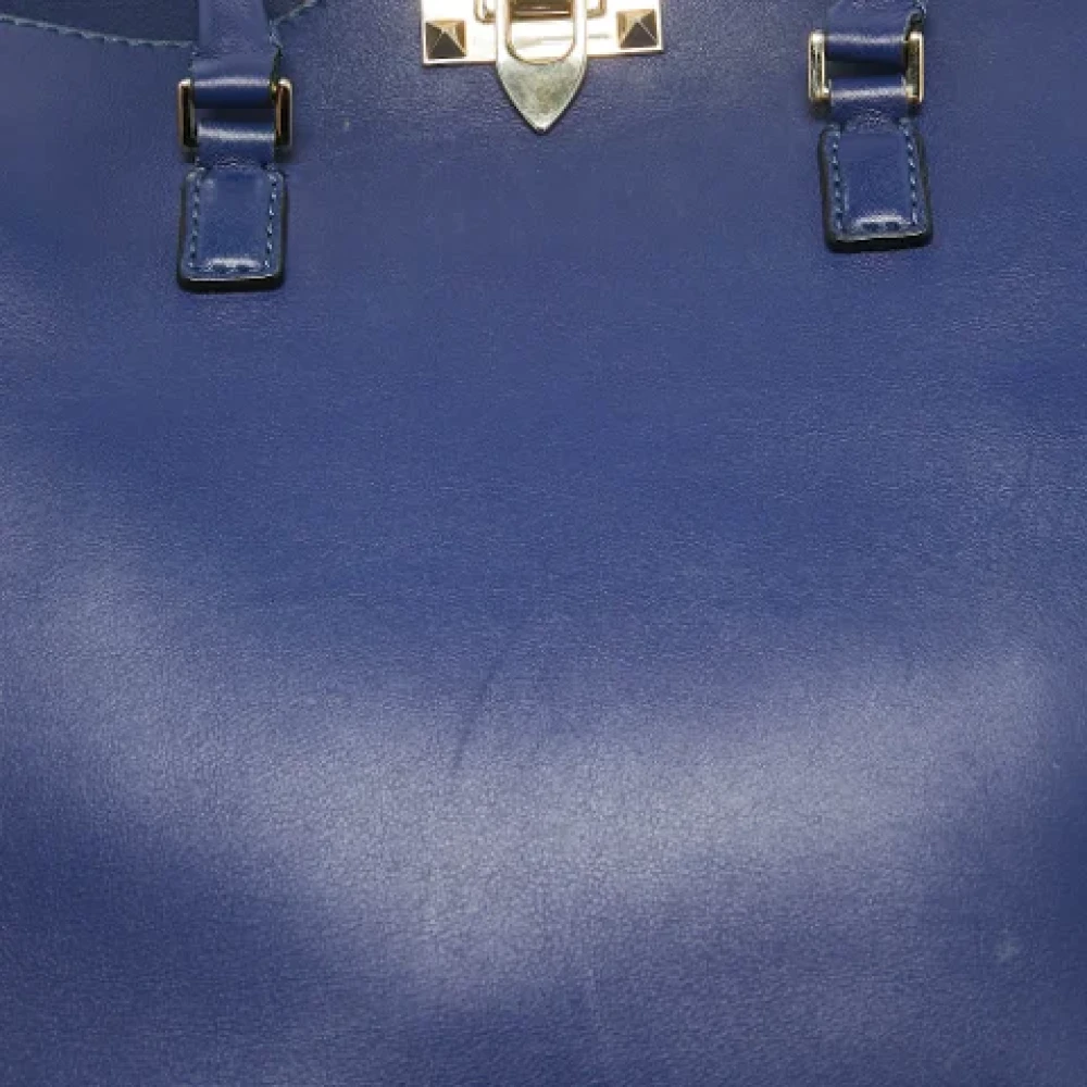 Valentino Vintage Pre-owned Leather totes Blue Dames