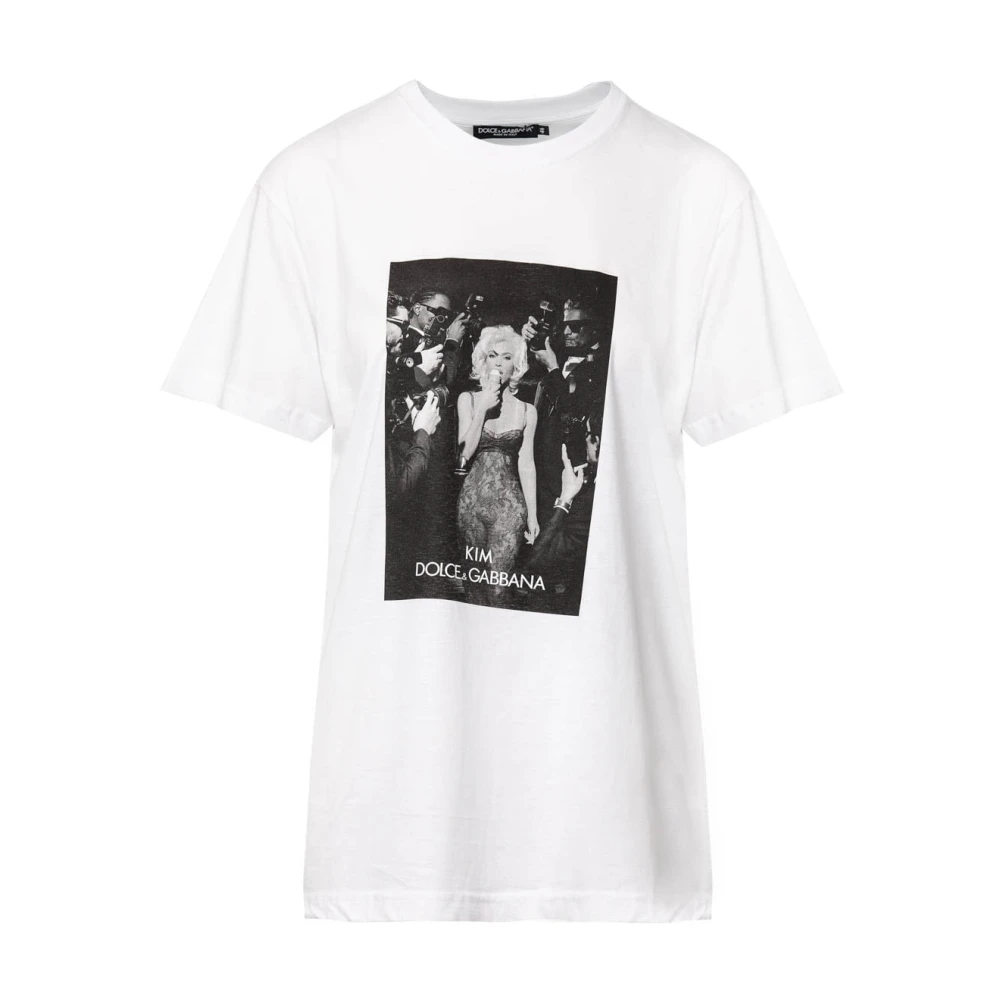 Dolce & Gabbana Stijlvol T-shirt met uniek ontwerp White Dames