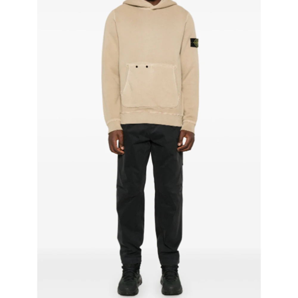 Stone Island Kompasapplicatie Beige Sweater Beige Heren