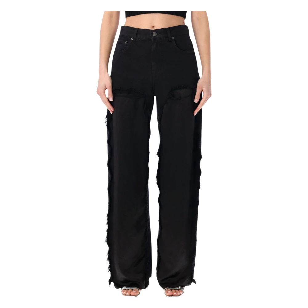 Haikure Women's Black Straight Fit Jeans, W26, Bonnie Trousers