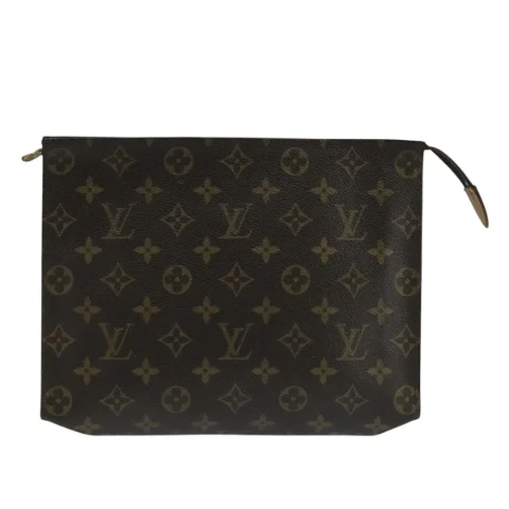 Louis Vuitton Vintage Pre-owned Canvas clutches Brown Dames