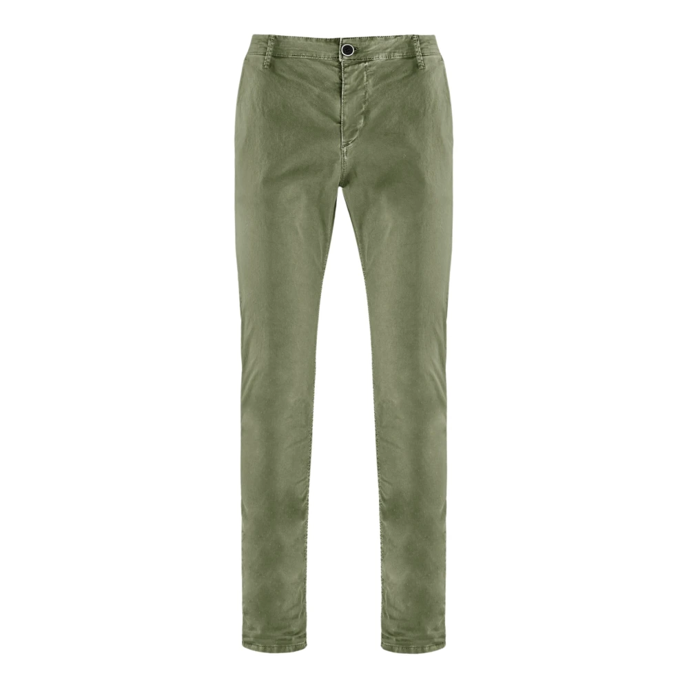 Bomboogie Herr Grön Byxor W29, Bomull, Slim Fit Chino Byxor