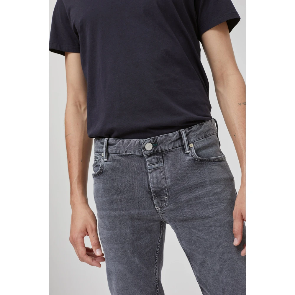 closed Slim Jeans Mid Grey Eco-Vriendelijke Denim Gray Heren