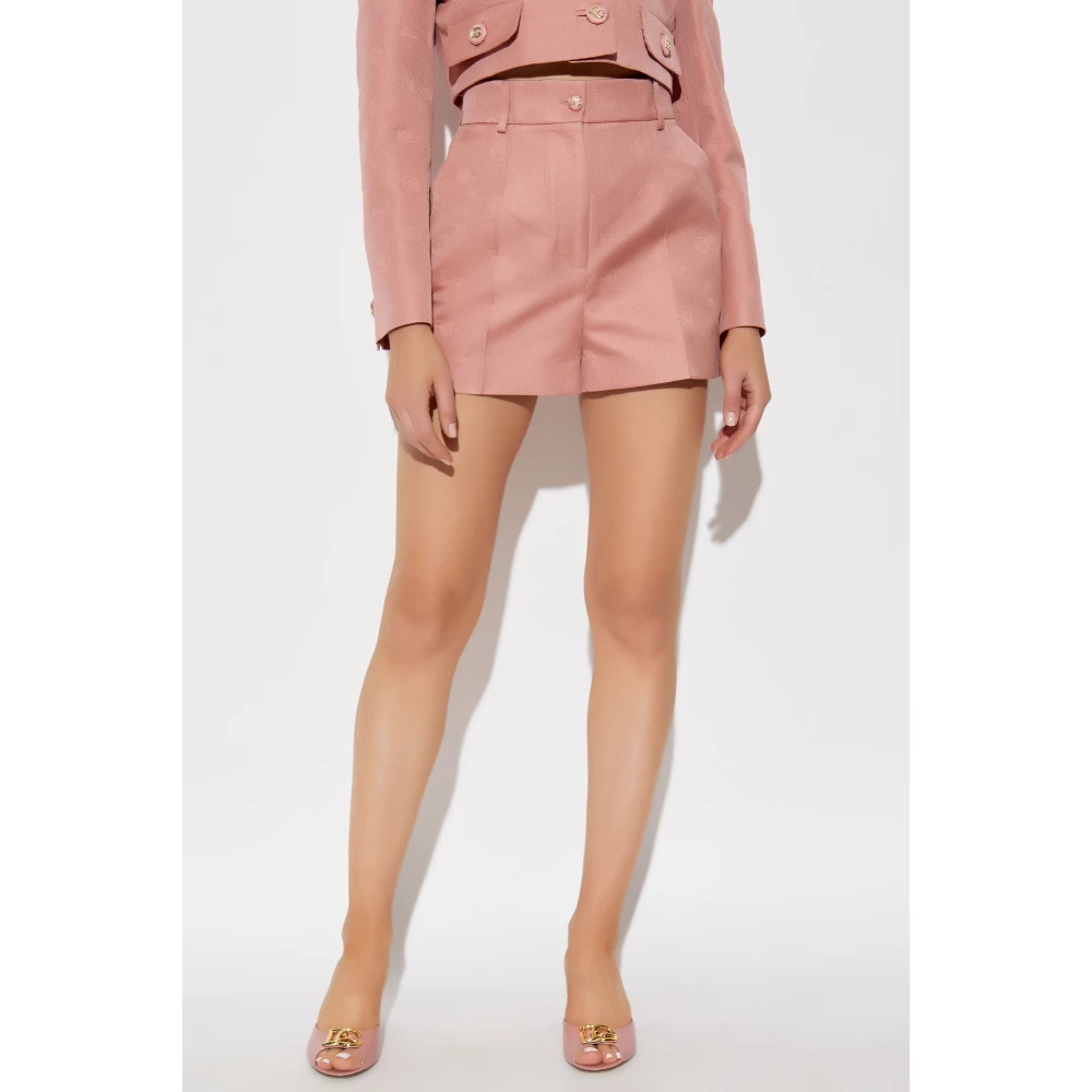Dolce & Gabbana Monogram shorts Pink Dames