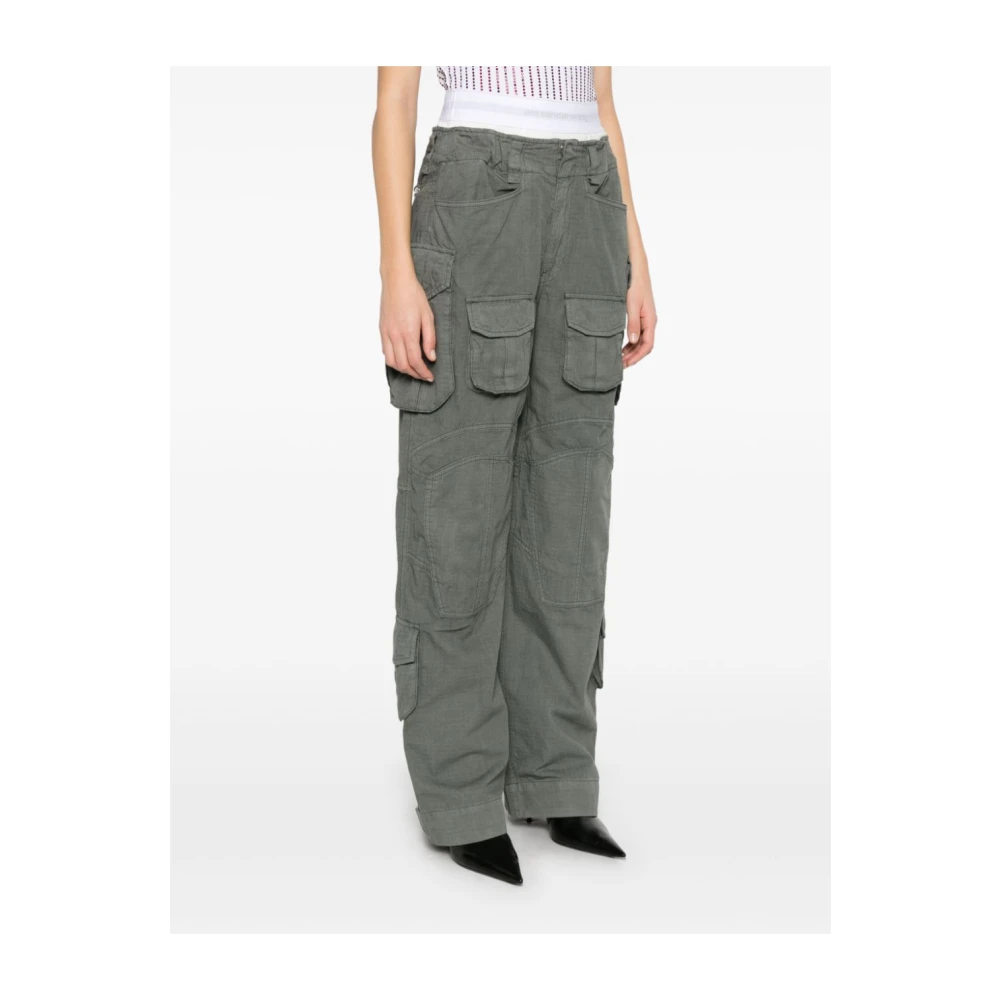 alexander wang Verde Broek voor Vrouwen Ss25 Green Dames