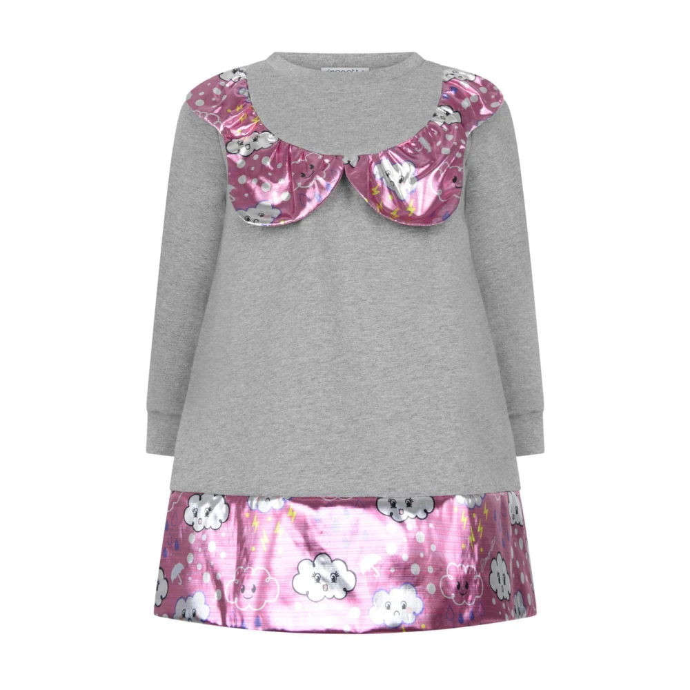 Simonetta Gray Dresses, Female, 2 Y, Pink Weather Dress