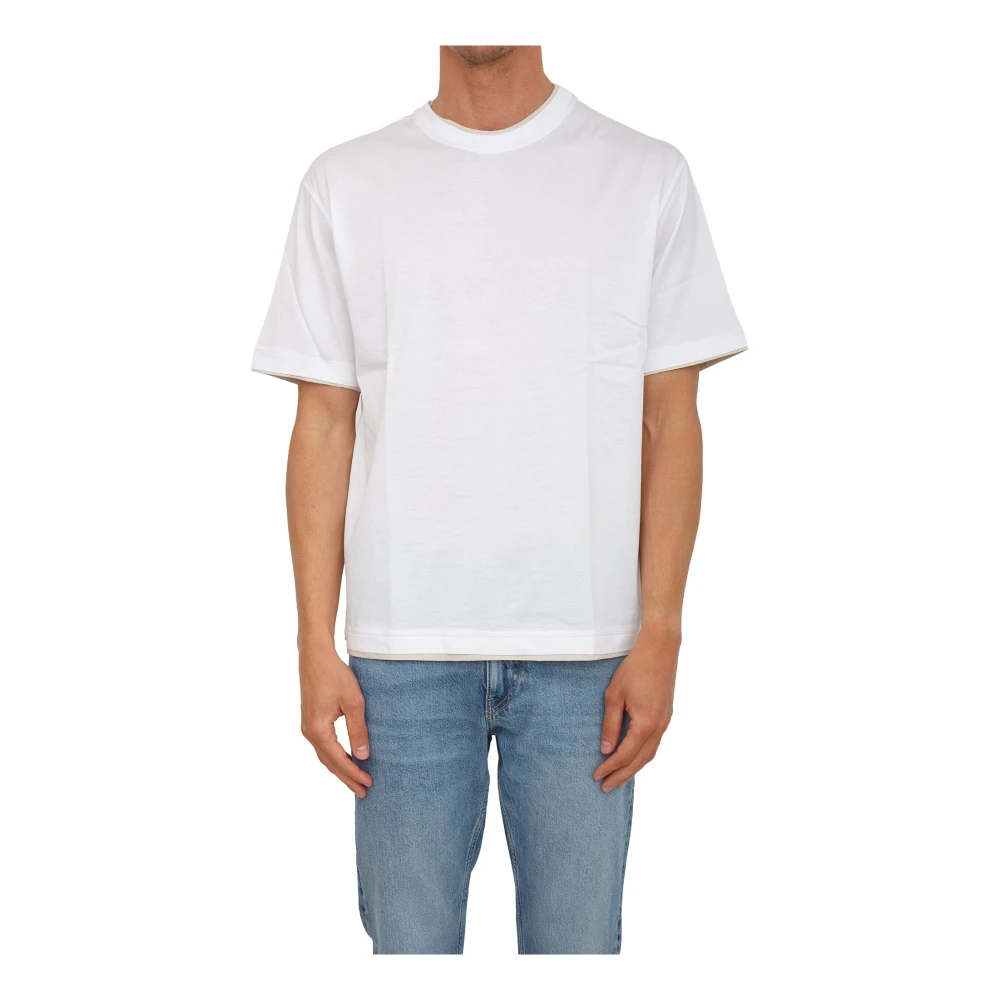 Paolo Pecora Men's White T-Shirts, 2XL, T-Shirt Jersey