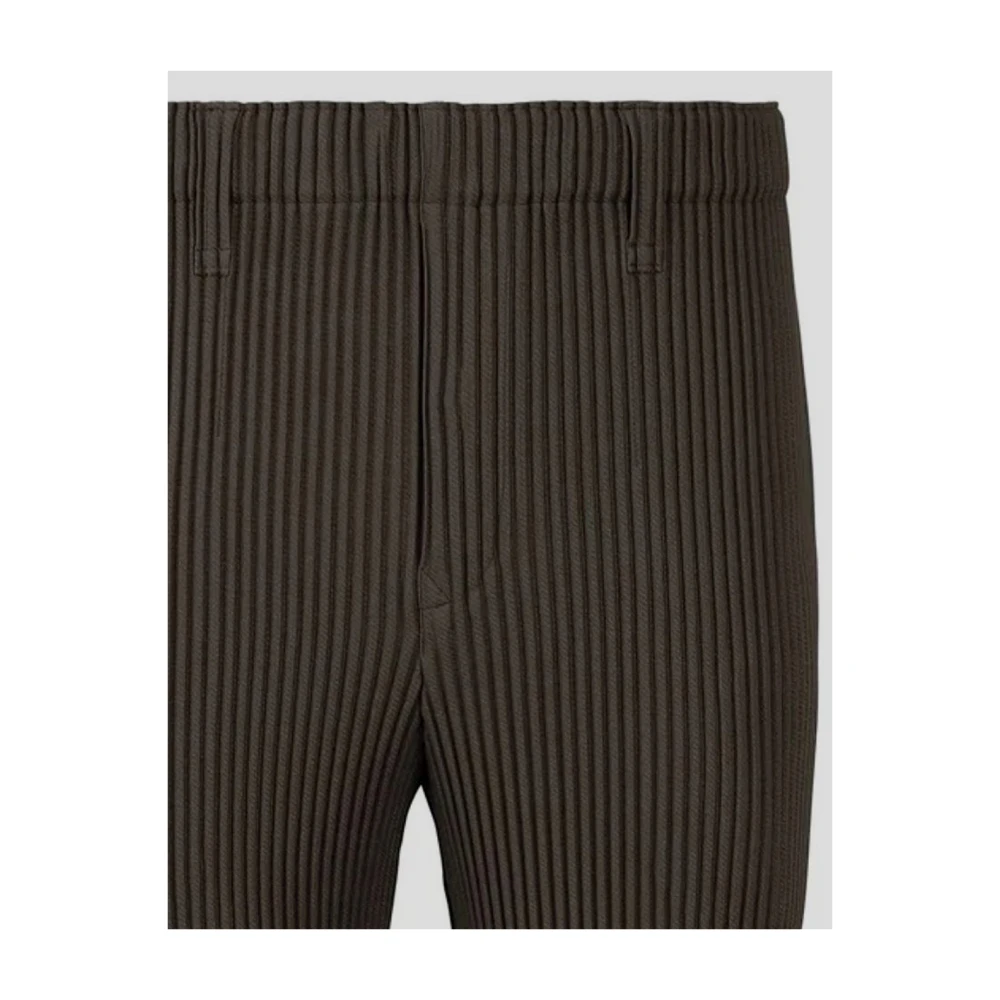 Issey Miyake Herenbroek Mode Brown Heren