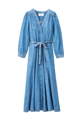 robe-midi-en-denim-elegante