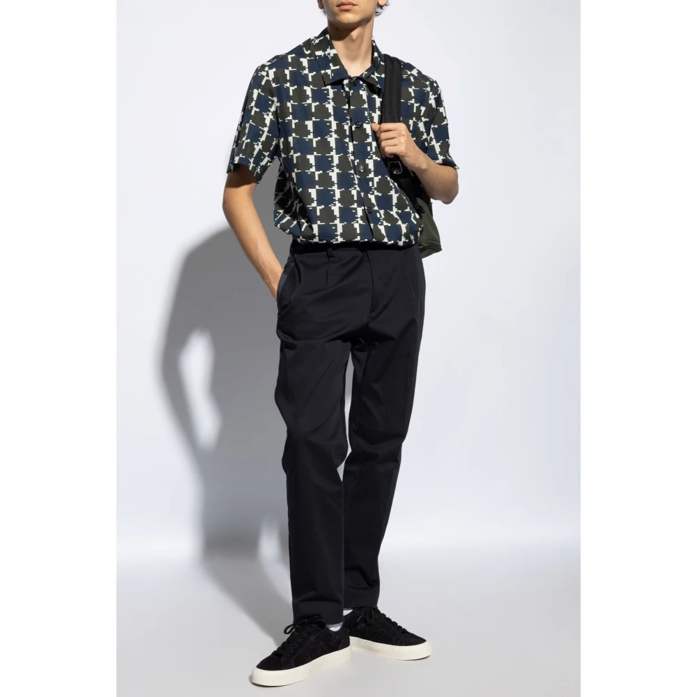 Moncler Kortemouwenshirt Blue Heren