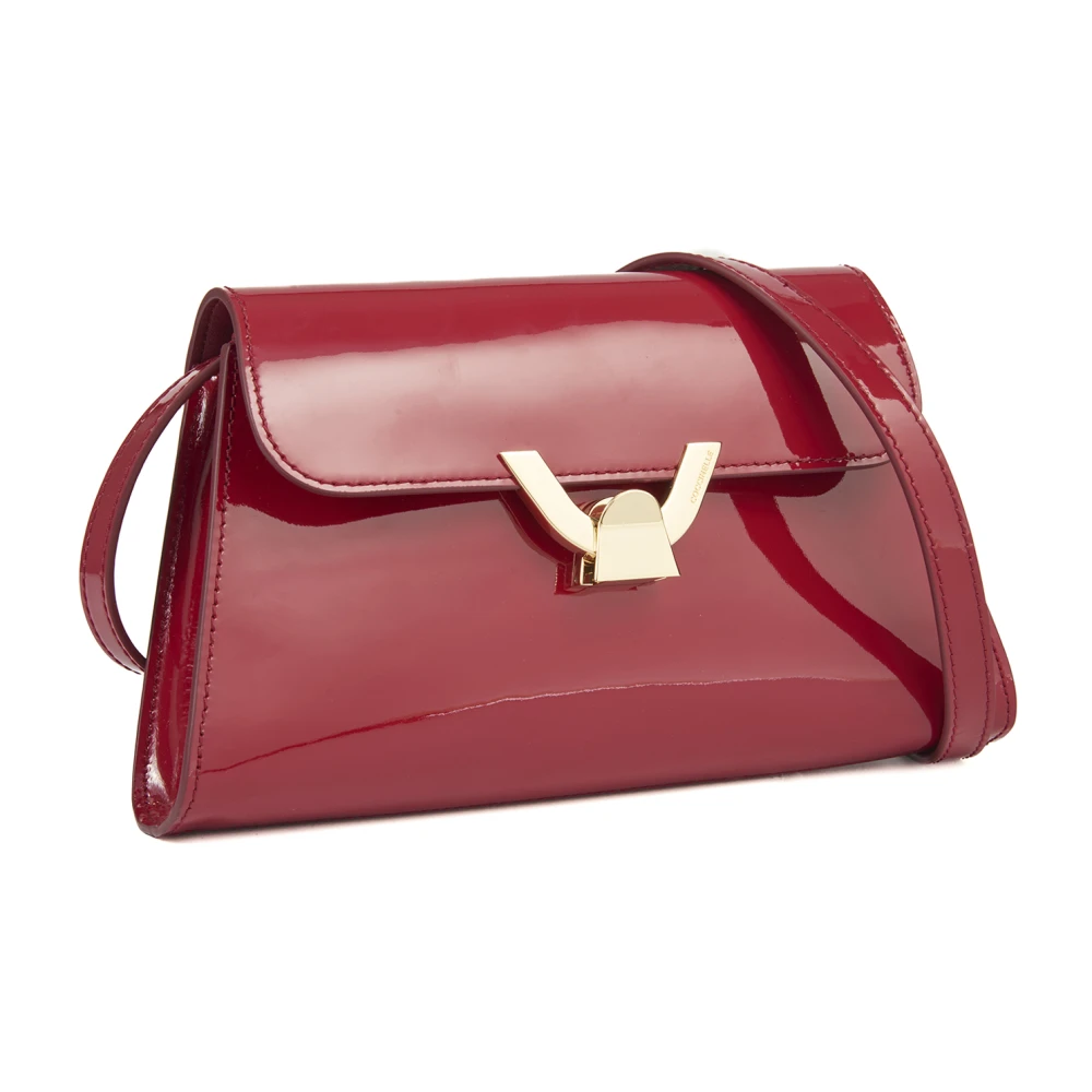 Coccinelle Gladde Lakleren Handtas met Afneembare Band Red Dames
