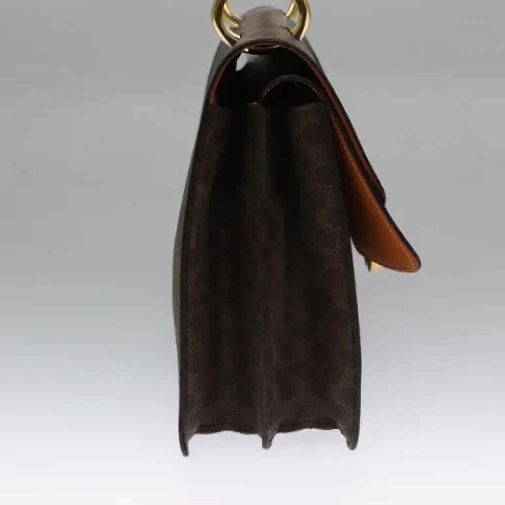 Celine Vintage Pre-owned Leather handbags Brown Dames