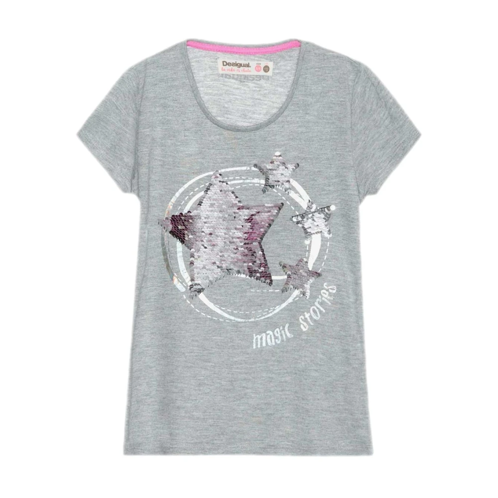 Desigual Girls Gray T-Shirts