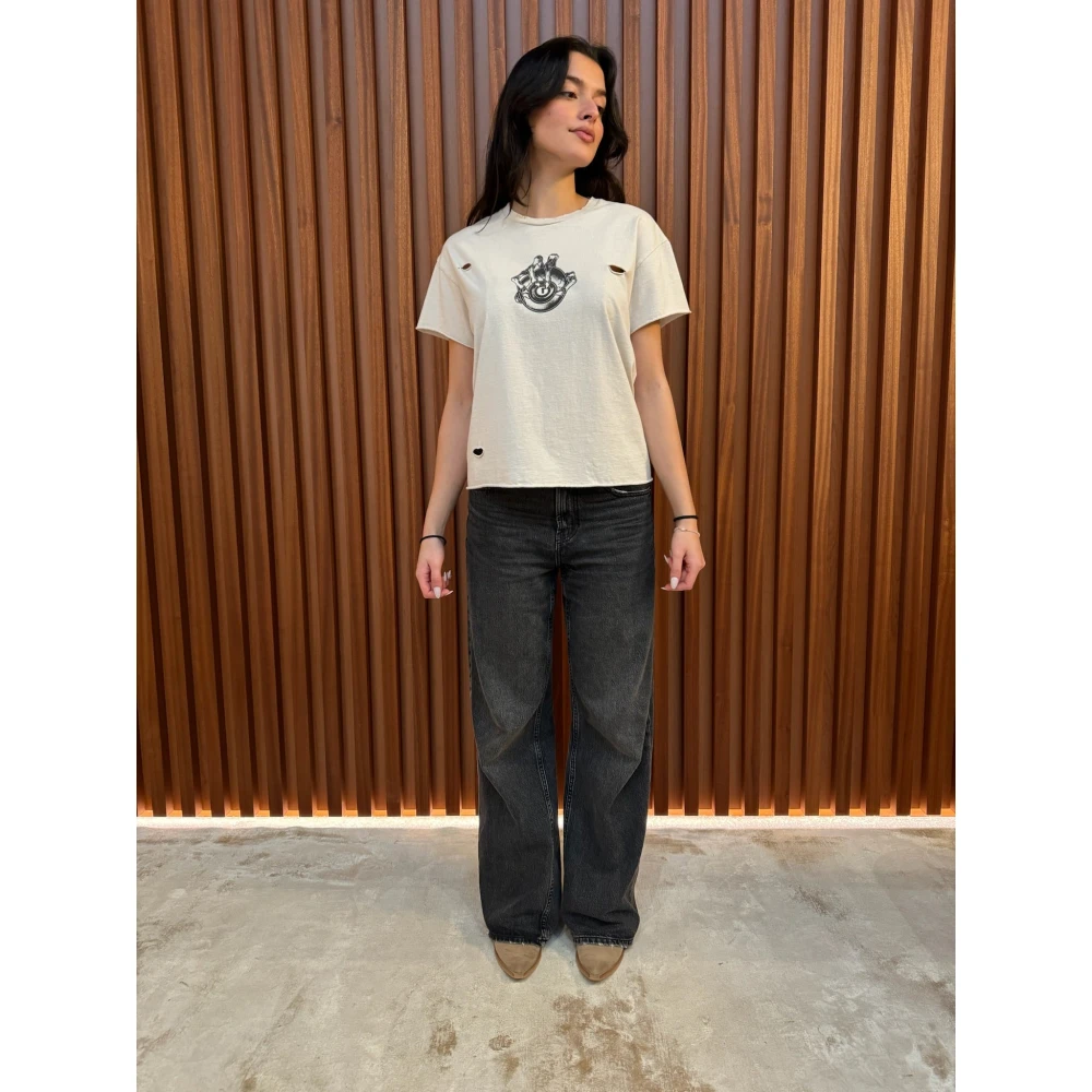 Gallery Dept. Artistieke T-shirt Collectie White Dames